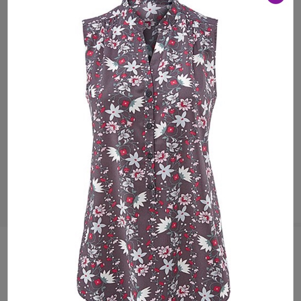 Cabi Fiesta Floral New Plaza Top
